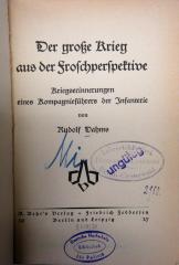 Gf 384 : Der große Krieg aus der Froschperspektive. (1927)