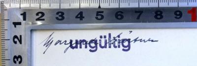 - (Gärtner, Margarete), Von Hand: Name; 'Margarete Gärtner'.  (Prototyp)