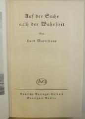 Ba 474 : Auf der Suche nach der Wahrheit (1937)