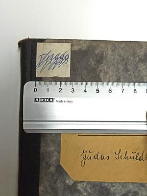 - (The National Library of Israel;Leo Baeck Institute Jerusalem), Durchgestrichen: Exemplarnummer; 'T11999'. 