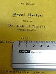 - (Bibliothek der Jüdischen Gemeinde zu Berlin), Von Hand: Exemplarnummer; '13973'. 