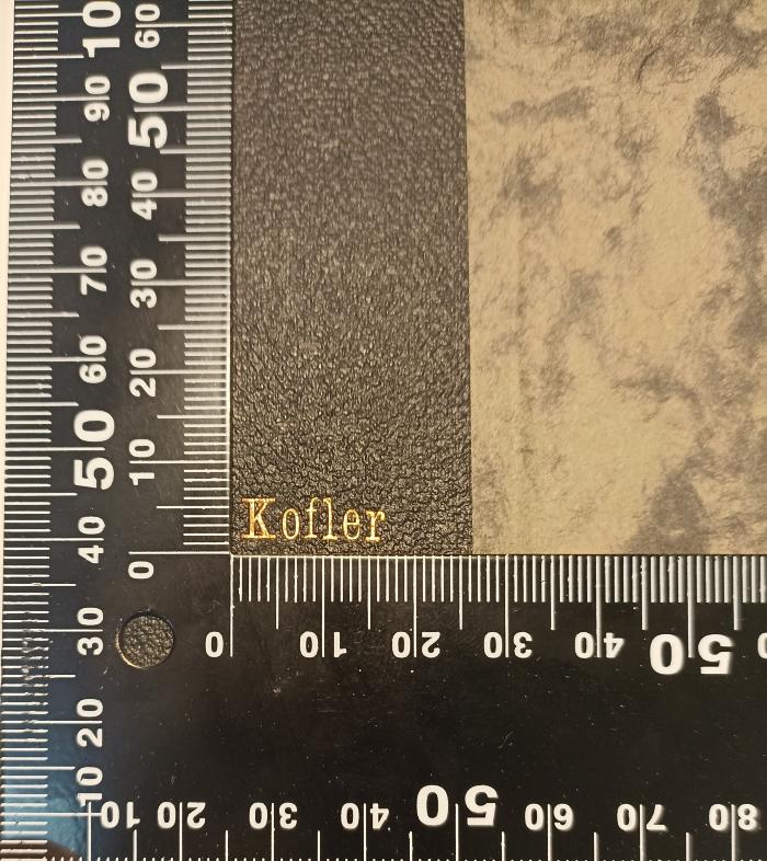 - (Central-Verein Deutscher Staatsbürger Jüdischen Glaubens), Prägung: Name; 'Kofler'. 