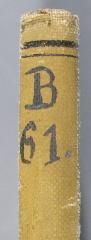 - (Bohemia Bnai Brith), Von Hand: Signatur; 'B 61.'. 
