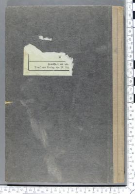 - (Lehrberger, M.), Etikett: ; '.א[...]
Frankfurt am Ma[in...]
Druck und Verlag von M. Leh[rberger...]'. 