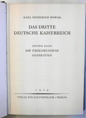 G 750-1a : Das dritte deutsche Kaiserreich. 1, Die übersprungene Generation (1929)