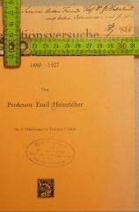 - (Haberlandt, Gottlieb), Von Hand: Widmung; 'Seinem lieben Freunde Prof. Dr. G. Haberlandt
mit besten Osterwünschen und Grüßen
H[?]'. 