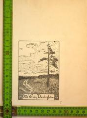 - (Darbishire, Otto Vernon), Papier: Exlibris; 'Otto Vernon Darbishire'.  (Prototyp)