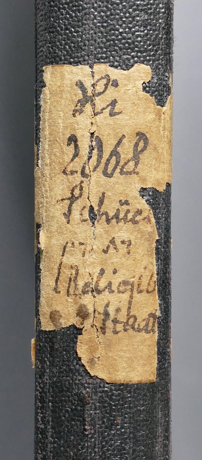 - (Landesrabbinerschule Franz Joseph in Budapest, Bibliothek), Von Hand: Signatur; 'Hi 
2068
Schüc[k]
דת ודין
Religio[n] 
[und] Staat'. 