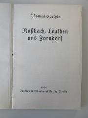 61 Fg 150 : Roßbach, Leuthen und Zorndorf (1936)
