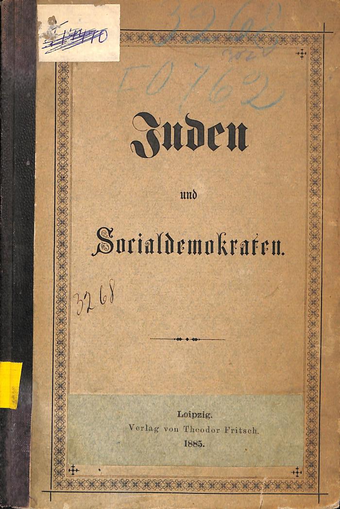 AN I 371 : Juden und Socialdemokraten (1885)