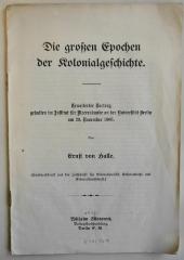 Gb 257 : Die grossen Epochen der Kolonialgeschichte (1907)