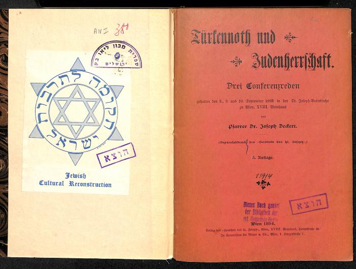 AN I 380 : Türkennoth und Judenherrschaft. (1894)