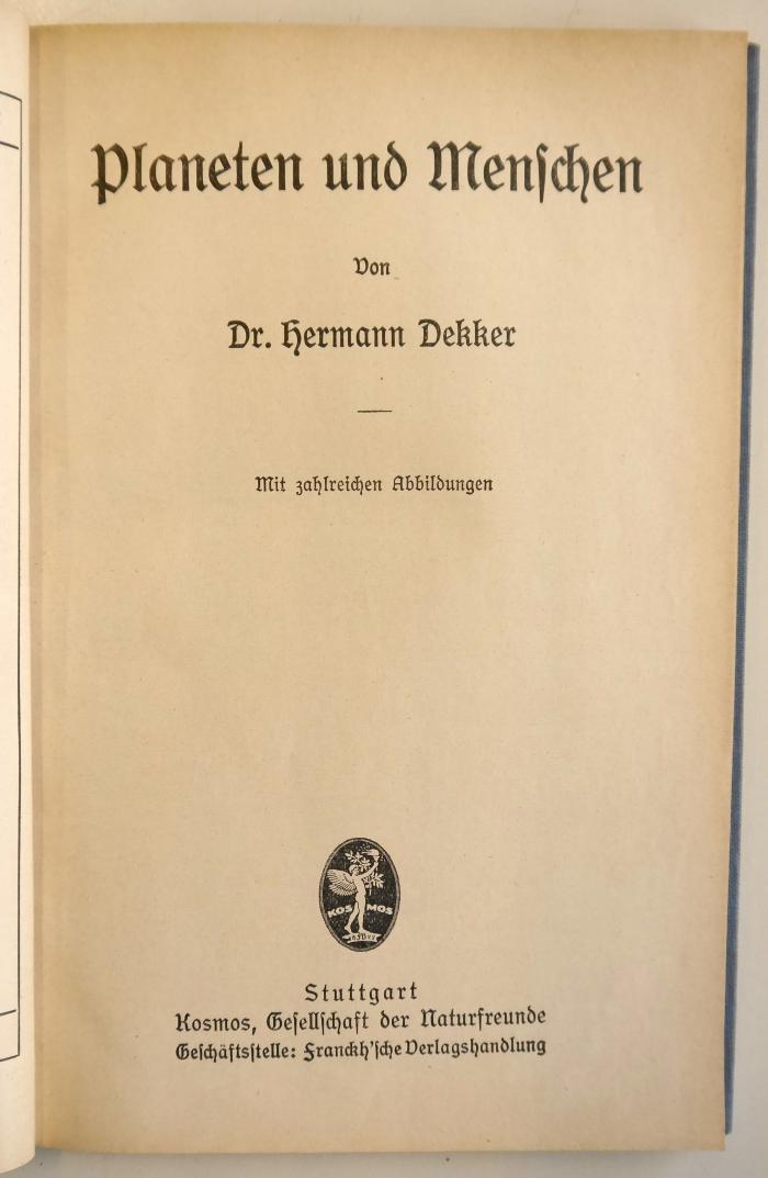 SH 52 : Planeten und Menschen (1926)