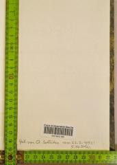 - (Schütze, A.), Von Hand: Buchbinder; 'Geb. von A. Schütze am 22.2.1952: 
5.50 DMW.'. 