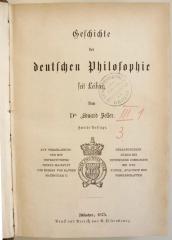 SH 59 : Geschichte der deutschen Philosophie seit Leibniz (1875)