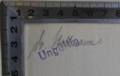 - (Hollmannn, Ch.), Von Hand: Name; 'Ch. Hollmann'. 