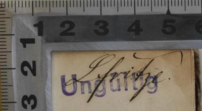 - (Fritze, L.), Von Hand: Name; 'L. Fritze.'. 