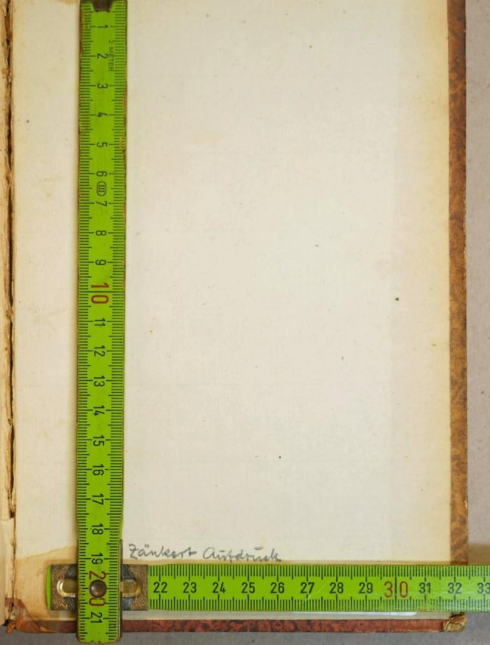 - (Zänkert), Von Hand: Buchbinder; 'Zänkert Aufdruck'. 