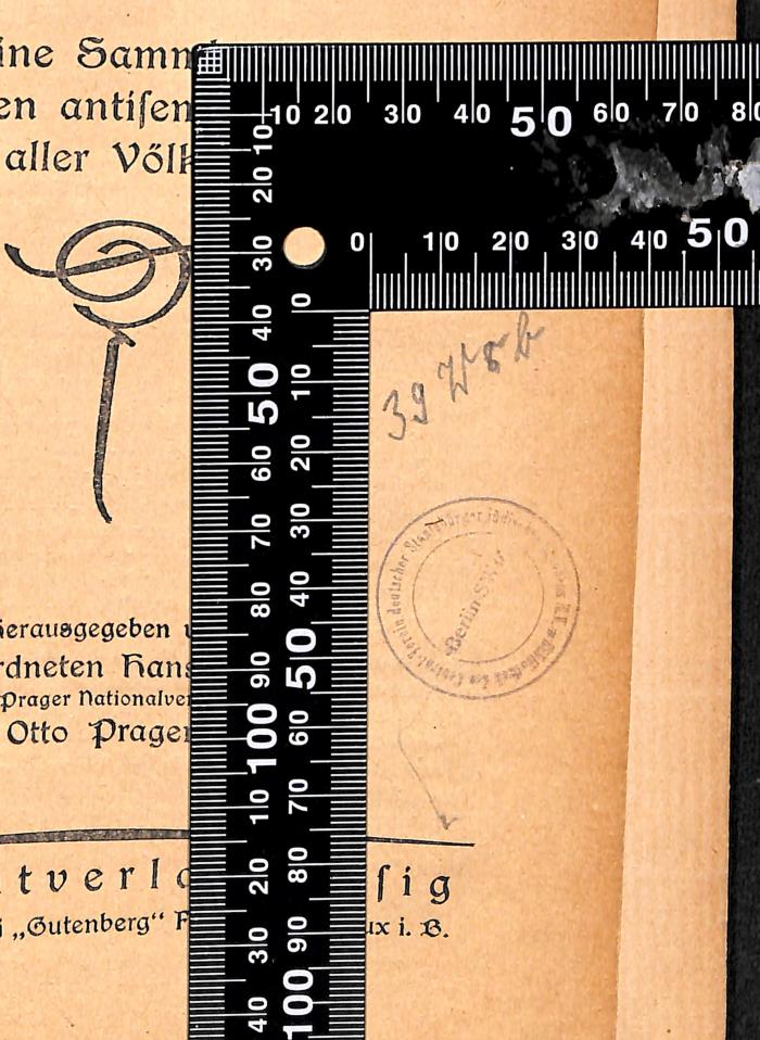 - (Central-Verein Deutscher Staatsbürger Jüdischen Glaubens), Von Hand: Signatur; '39W8b'. 