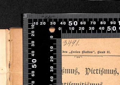 - (Jüdische Gemeinde zu Berlin), Von Hand: Exemplarnummer; '3491.'. 