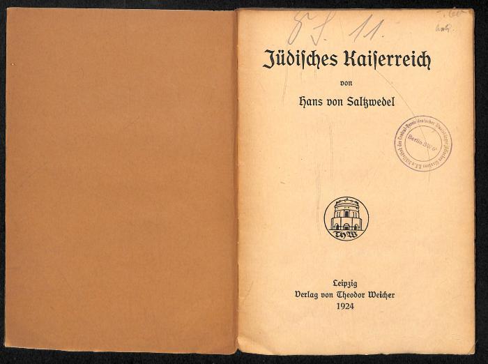 AN I 396 : Jüdisches Kaiserreich. (1924)