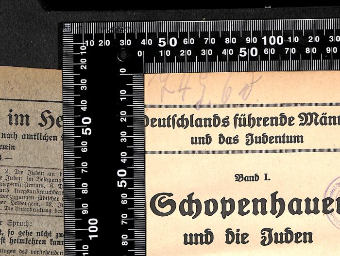 - (Central-Verein Deutscher Staatsbürger Jüdischen Glaubens), Von Hand: Signatur; '74G.6d'. 