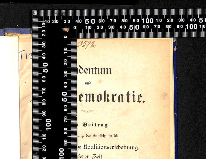 - (Jüdische Gemeinde zu Berlin), Von Hand: Exemplarnummer; '3572'. 