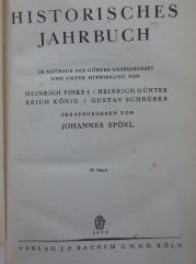 Aa 209 59/1939 2.Ex.: Historisches Jahrbuch. 59. Band (1939)