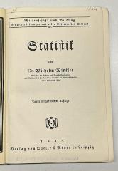 Ba 608 : Statistik (1933)