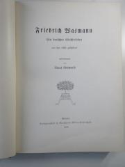 X-Was-330c-496-rara : Friedrich Wasmann : ein deutsches Künstlerleben von ihm selbst geschildert (1896)