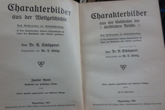 Aa 1404 d 2: Charakterbilder aus der Geschichte der christlichen Reiche (1909)