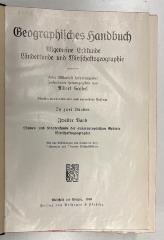 G 409&lt;4.o&gt;a : Geographisches Handbuch. 2, Länder- und Staatenkunde der außereuropäischen Gebiete, Wirtschaftsgeographie. (1910)