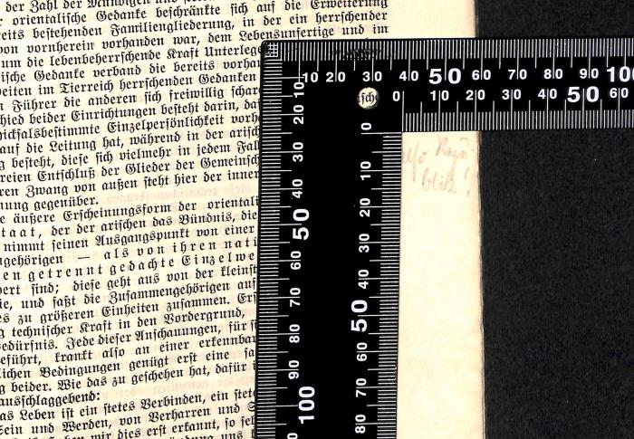 -, Von Hand: Notiz; '[illegible]'