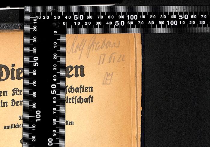 - (Grubar, Rolf), Von Hand: Autogramm; 'Rolf Grubars
17 VI 22'. 