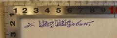 - (Wieber, Walter), Von Hand: Name; 'Dr. W. Wieber'. 