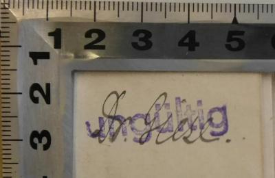 - (Giese, Friedrich), Von Hand: Name; 'Dr. Giese'. 