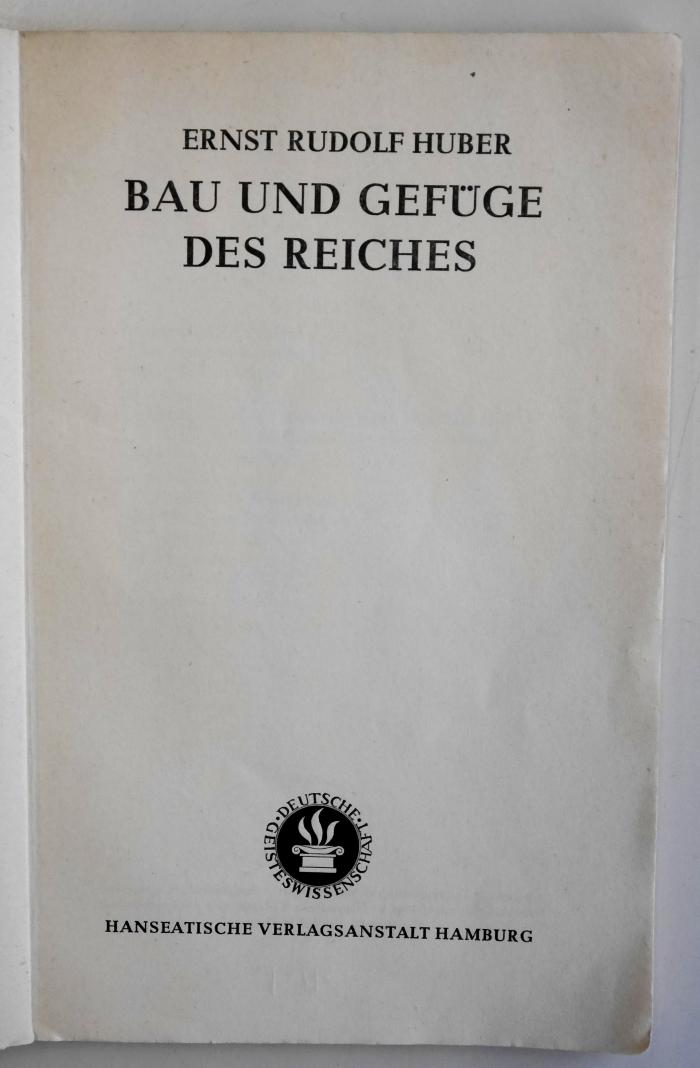 Bg 200-1 : Idee und Ordnung des Reiches. (1941)