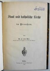 Bg 180 : Staat und katholische Kirche in Preußen. (1883)