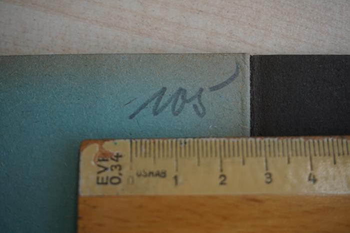 -, Von Hand: Nummer; '105'