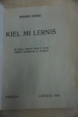 1933 A 9617 : Kiel mi lernis  (1931)