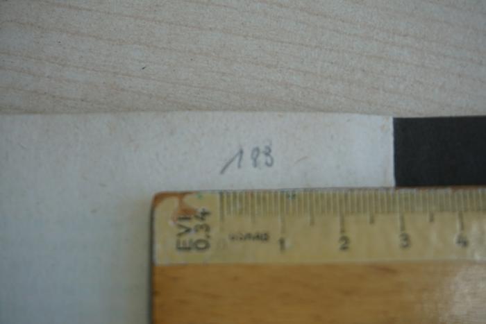 -, Von Hand: Nummer; '183'