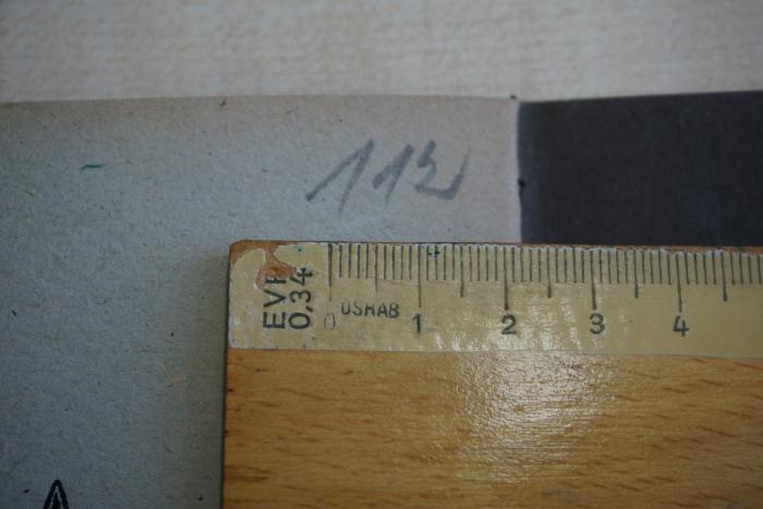 -, Von Hand: Nummer; '112'