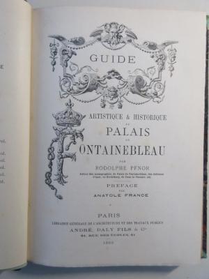 Q-Fon-510k-489-rara : Guide Artistique & Historique au Palais Fontainebleau (1889)