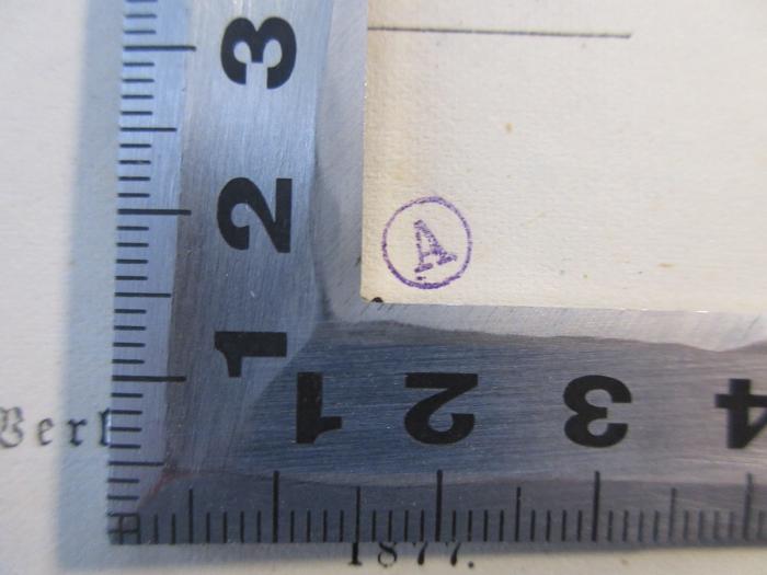 -, Stempel: Zeichen; 'A' (Prototyp)