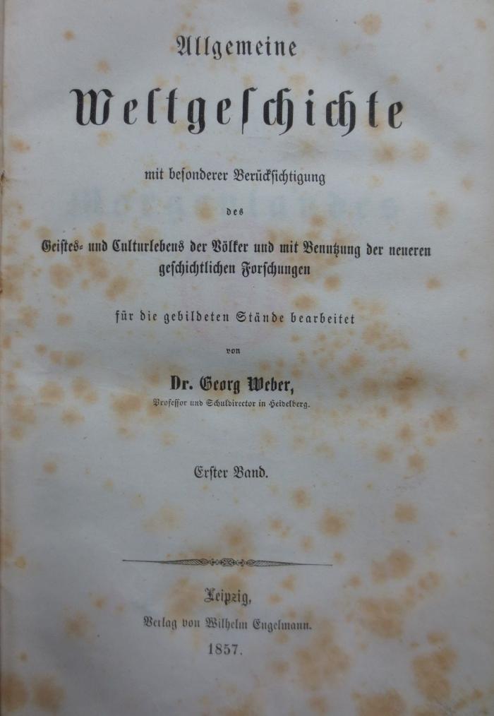 I 388: Allgemeine Weltgeschichte (1857-1881)