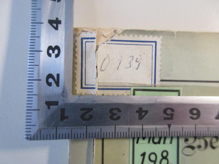 -, Etikett: Signatur; '0 (134)'