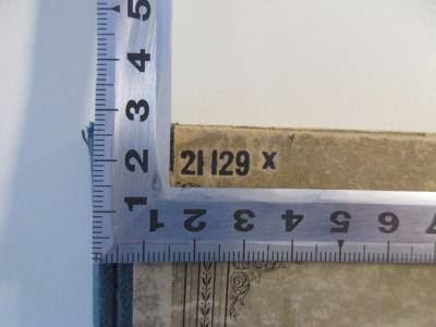 - (Münsterberg, Oskar), Prägung: Nummer, Signatur; '21 129 x'. 