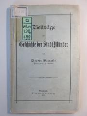 Q-Mun-198c-499-rara : Beiträge zur Geschichte der Stadt Münder (1899)