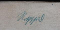 - (Rothschild, [?]), Von Hand: Autogramm, Name; 'Rothschild'. 