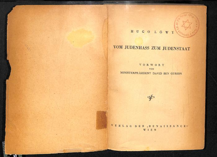 AN I 93/38 : Vom Judenhass zum Judenstaat. (1948)
